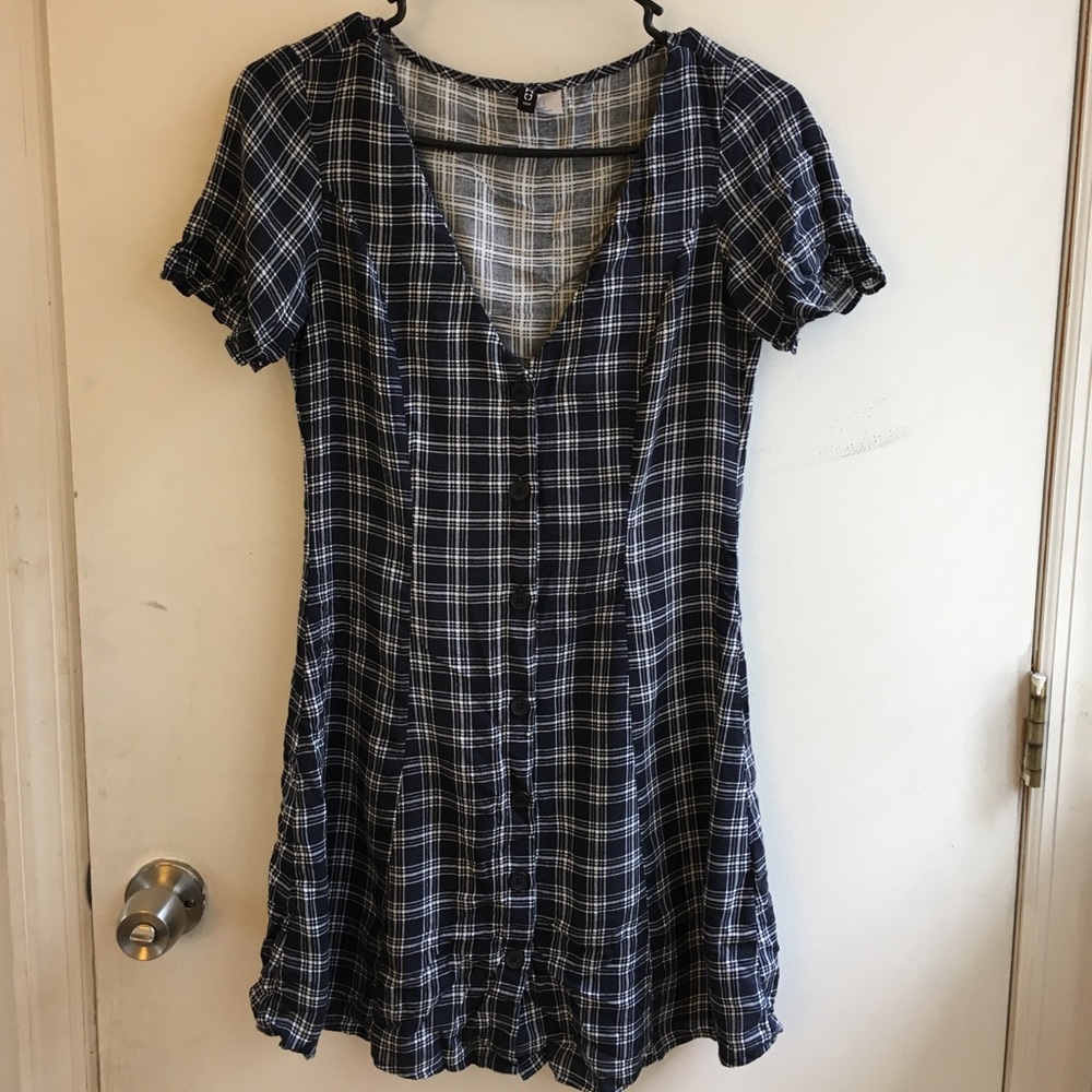 H and M Plaid Dress